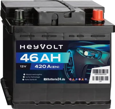 Produktbild von HeyVolt Start Autobatterie 12V 46Ah