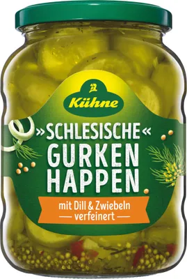 Zdjęcie produktu dla Kühne Śląskie kąski ogórkowe, po domowemu, pikantne 720 ml