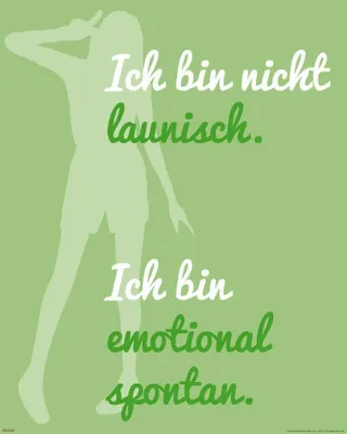 Produktbild von Motivational - Ich bin nicht launisch - 40x50