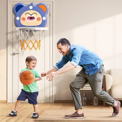 Produktbild von Indoor Mini-Basketballkorb für Kleinkinder - Spielset für drinnen