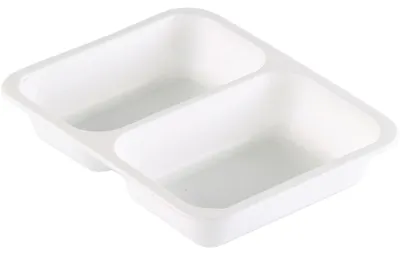 Immagine prodotto di Vassoio in PP Caterline 2 bianco PP 227x178x40 | Confezione (216 pezzi)