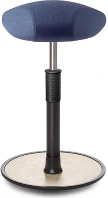 Produktbild von Sitz- Stehhocker Free Tall Triangel kvadrat Remix Jeans schwarz /cremeweiß.