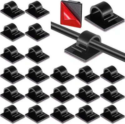 Produktbild von Schwarze Kabelclips Organizer medium