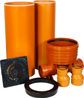 Produktbild von ScarMaxx Schachtsystem Set - H210cm, B92cm - 2x DN125 - 2 x Reduzierung 160/125