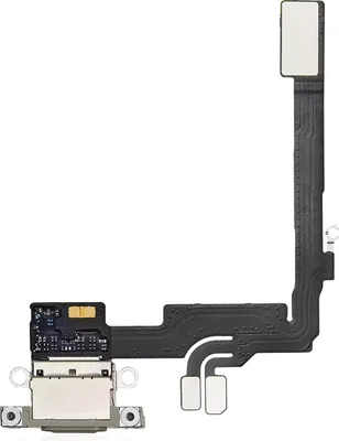 Produktbild von Clappio, USB-C-Ladeanschluss für iPhone 16 Pro, Grau