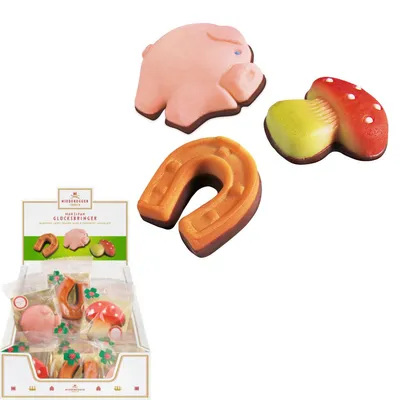 Produktbild von Niederegger Marzipan Glücksbringer Mitbringsel 3fach sortiert 25g