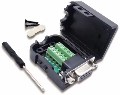Zdjęcie produktu dla QUADRIOS, 2010C249, zestaw modułowy USB, D-Sub, gniazdo, montaż poziomy, liczba biegunów 9
