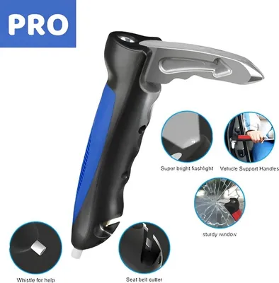 Produktbild von 5 in 1 Multifunktionale Auto Griffhilfe für Senioren mit Fensterheber, LED-Taschenlampe, Auto Haltegriff - GRIPLO