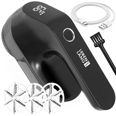 Immagine prodotto di LEVENSLOAN - Rasoio elettrico per lanugine, 2000mAh - Include display LED