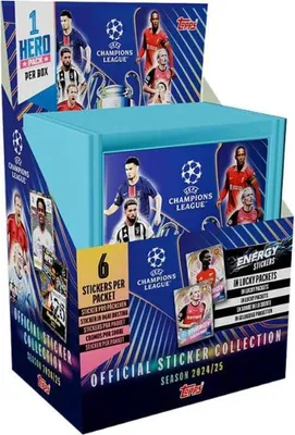 Produktbild von UEFA Champions League Sticker 2024/25 Collection – mit 50 offiziellen Tüten à 6 Sticker