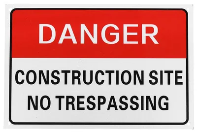 Warnschild Betreten verboten, 30,5 x 20,5 cm, Kunststoff