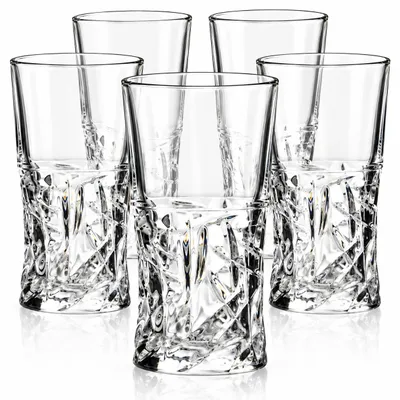 Produktbild von 6 Whiskeygläser mit Schliff 250ml Whiskeyglas Wassergläser Saftgläser Longdrinkgläser