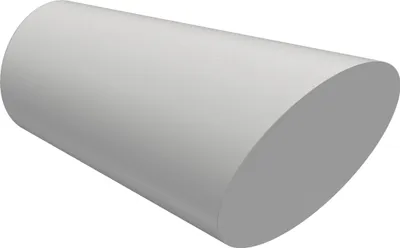 Produktbild von Interdeco Endstücke / Zierabschlüsse für Gardinenstangen mit 20 mm Ø Weiß, Typ Bero (Konus Schräge), Pack. 2 Stück