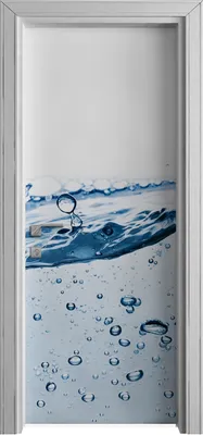 Produktbild von Tür Selbstklebende 80x210 cm Türfolie Türtapete Klebefolie - Spritzen Wasser