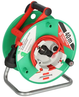 Produktbild von Brennenstuhl Garant G, 40 m, Draußen, IP44, Spritzwassergeschützt, Kunststoff, Stahl, Grün, Orange