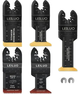 Productafbeelding van Multitool zaagbladen, 20 stuks, Japanse tanden, titanium, 20-delige upgrade set