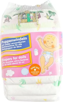Immagine prodotto di Pannolini per bambole da 35-50 cm - 3 pz.