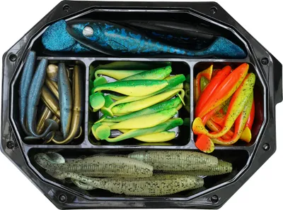 Produktbild von Fishxpro Gummiköder-Set Natur – Klares Wasser – 7 bis 20 cm – +/- 35 Stück