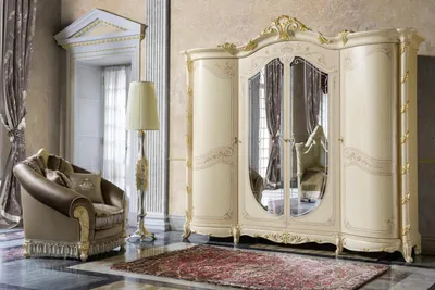 Produktbild von Schlafzimmer Möbel Italien Holzschrank Schrank Echtholz Kleiderschrank Massive