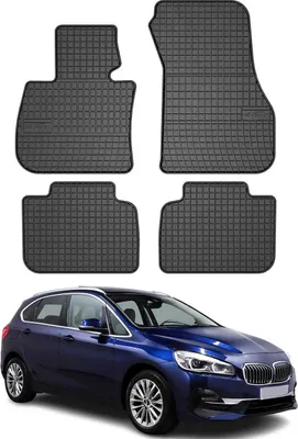 Produktbild von OMAC Gummi Fußmatten für BMW 2er Active Tourer F45 2014-2021 Matten Schwarz 4x