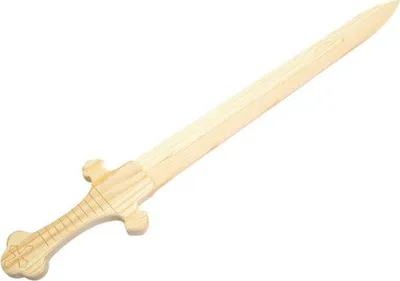 Zdjęcie produktu dla Drewniany miecz do dekoracji 50 cm