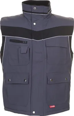 Produktbild von Größe 4XL Herren Planam Plaline Winter Winterweste schiefer schwarz Modell 2586