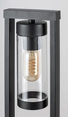 Image de Rabalux Colonne de jardin noire Kolta pour ampoule E27 80cm 7387