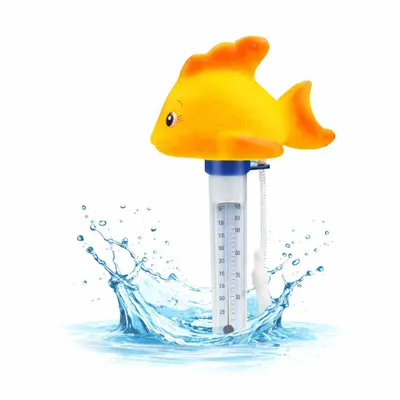 Produktbild von Schwimmendes Pool Thermometer – Wasserthermometer für Pool, Whirlpool & Schwimmbad mit präziser Temperaturmessung (Fisch)