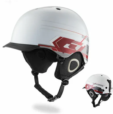 Immagine prodotto di ROCKBROS Casco da Sci Invernale Sci Snowboard Unisex 55-61CM Bianco Con Padiglioni Auricolari