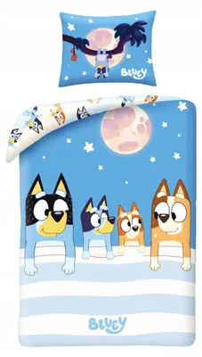 Produktbild von Halantex Bluey Bingo Kinder Baumwoll-Bettwäsche 140x200 cm