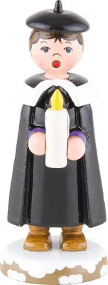 Produktbild von Winterkinder Kurrendemädchen mit Licht (7cm) von Hubrig Volkskunst