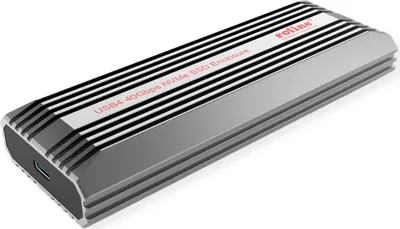 Produktbild von ROLINE Externes SSD-Gehäuse, M.2, NVMe zu USB 4 Gen 3x2 Typ C