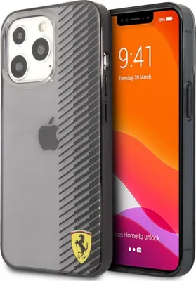Produktbild von Ferrari iPhone 13 Pro Back cover case - Gradients - Black