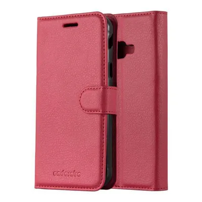 Produktbild von Cadorabo Hülle für Samsung Galaxy XCover 4 / XCover 4s Schutz Hülle in Rot Handyhülle Etui Case Cover Magnetverschluss