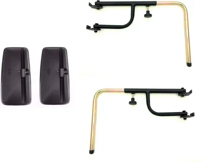 Produktbild von 2x Rückspiegel Außenspiegel 410x205mm Traktor LKW ř15-30mm mit Spiegelhalter SET