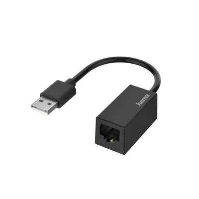 Obrázek produktu pro Hama 00200324, Kabel, USB, Ethernet, 100 Mbit/s, Černá