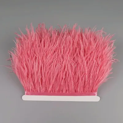 Image de Plumes d'autruche sur ruban, idéales pour l'artisanat et la décoration