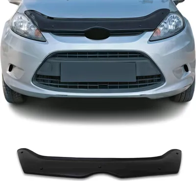 Productafbeelding van Luchtgeleiders voor de motorkap van een Ford Fiesta, modeljaren 2009-2013, 3-deurs, van acryl, zwart