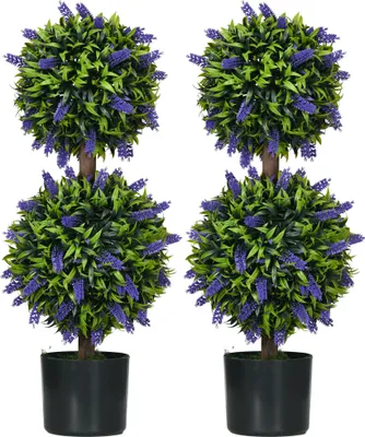 Produktbild von 2er-Set Künstliche Pflanzen, UV-beständige Kunstpflanze im Blumentopf, 70 cm Zimmerpflanze für Wohnzimmer, Garten