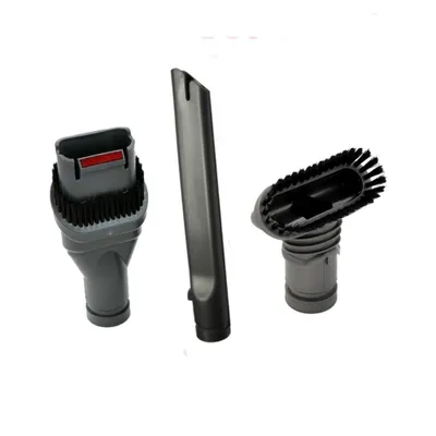 Three vacuum cleaner attachments are displayed against a white background.
