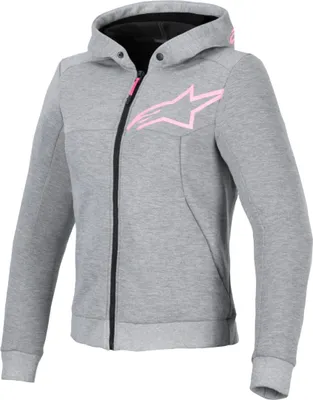 Produktbild von Alpinestars Stella Chrome V2 Sport Damen Motorrad Zip Hoodie, grau, L