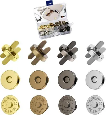 Produktbild von Magnetische Knöpfe 4 Farben 24 Stück