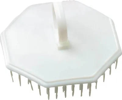 Produktbild von Comair Kopfmassagebürste weiss Shampoo and scalp massage brush white