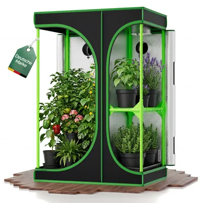 Zdjęcie produktu dla Namiot do uprawy roślin, 90x60x135 cm, namiot do hodowli, szklarnia, Kingpower