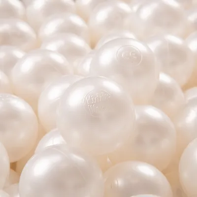 Produktbild von KiddyMoon 100 ∅ 7cm kinder bälle spielbälle für bällebad baby einfarbige plastikbälle  eu, perle