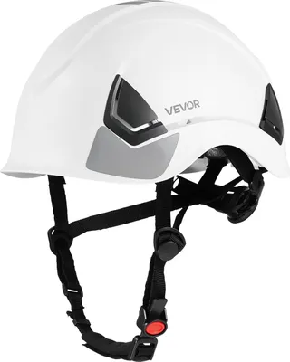 Immagine prodotto di VEVOR casco di sicurezza omologato ANSI/ISEA Z89.1 classe C con sospensione a cricchetto a 6 punti, casco industriale regolabile casco da costruzione ventilato casco da lavoro per l'abbigliamento da lavoro industriale edile