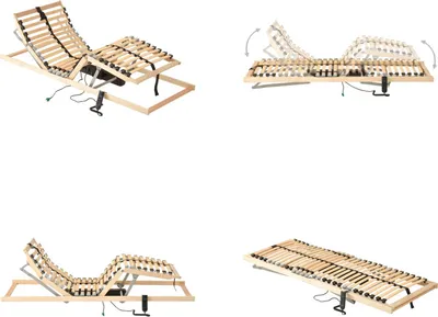 Produktbild von vidaXL Lattenrost Elektrischmit 28 Latten 7 Zonen 70x200 cm - Bettkasten - Bettkästen - Lattenrost - Lattenroste