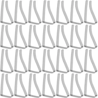 Produktbild von Elastische Taschentuchhalter aus Edelstahl, 55mm, 24 Stück.