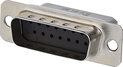 Produktbild von HARTING D-Sub Stifteinsatz (M) passend für D-Sub Gehäuse Baugröße 15 15-polig Crimpanschluss - 1 Stück