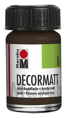 Obrázok produktu pre Marabu 1401 39 045 Decormatt akryl, tmavohnedá 045, 15 ml